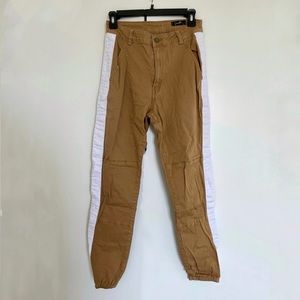 Sorella Brown w/ White Stripe Cargo Pants